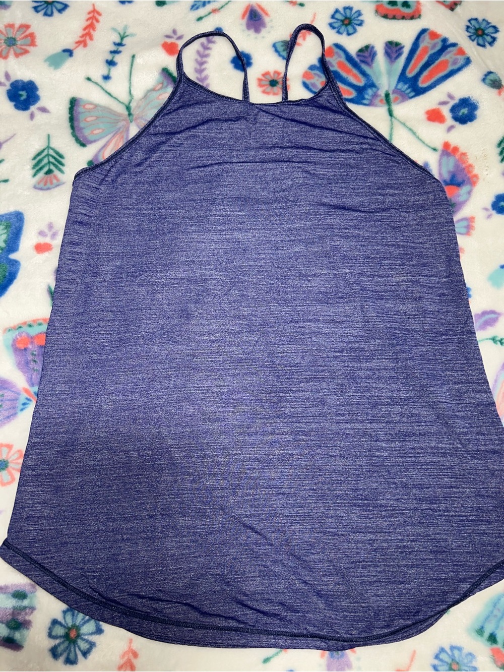 lululemon athletica Heathered Lavender High-Neck Slim-Strap Tank